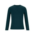 thumbnail image 4 of Feancey Men's Fall Knit Pullover Casual Round Neck Long Sleeve Sweater Tops Comfy Soft Knitted Cotton Sweaters Fashion Lightweight Jumpers Dark Blue S, 4 of 6