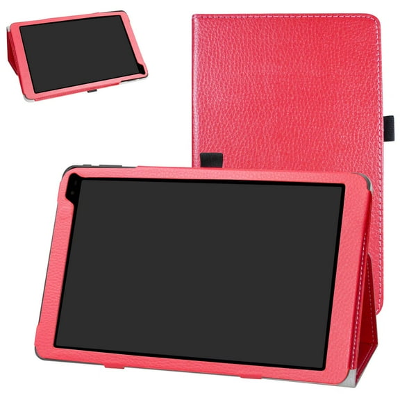 Labanema 10.1" Barnes & Noble Nook 10 (BNTV650) Case, PU Leather Folio Stand Protective Case, Cover for 10.1" Barnes & Noble Nook 10 (BNTV650) (Red)
