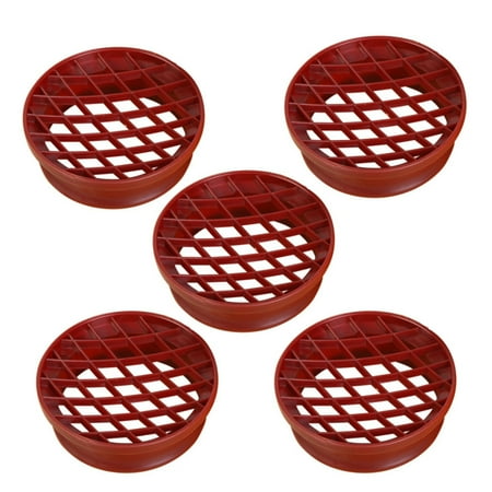 

5pcs Bread Pineapple Printing Cake Muffin Mold Baking Tool for Home Bakery (Red)