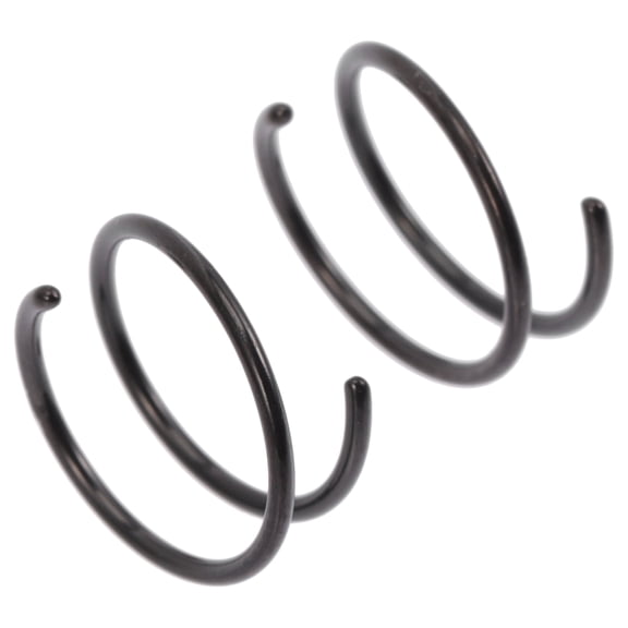 UNOMOR 2Set Black Spiral Nose Hoops for Women Fashionable Design Easy to Wear