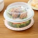 thumbnail image 5 of 3 piezas de forma redonda Tazón apilable Tapa de sellado Cubierta de alimentos Tazón de mantenimiento fresco Tapas selladas para cocina (Color aleatorio), 5 of 6