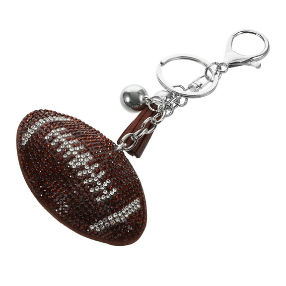 unbranded Kids Football Keychains for Boys Sports Keyrings Football Charm Backpack Keychains Bag Charms Portable Keychain Football Key Chains