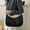 Black, variant on Mini Shoulder Bag for Women Small Crossbody Purse with Metal Zipper Polyester Fabric
