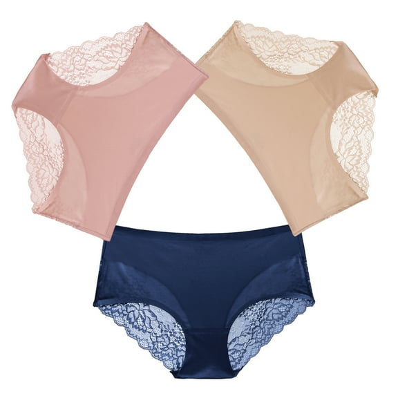 Pack 3 Panty Pantaletas Dara Baby Dam0039 Encaje Satin para Dama