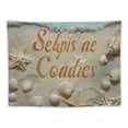 thumbnail image 5 of Autua Starfish Shells Kitsch Tapestry Wall Hanging Unique Style Graphic Tapestries Home Wall Decor Art for Living Room Bedroom Apartment Farmhouse Dorm - 4 Sizes Available 60x50inch, 5 of 6