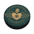 thumbnail image 4 of PUREYAH Vintage Heart Love Candle Design Rv Spare Tire Cover, Wheel Covers Protectors Universal Fit for Camping Travel Trailer Truck 15 inch, 4 of 6