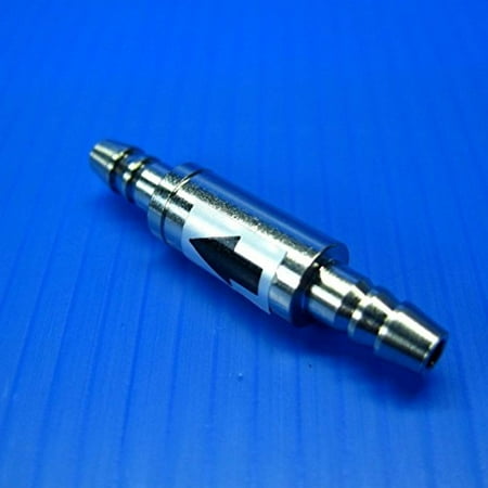 Dr.moss Stainless Steel Check Valve for Air Co2 Line 4/6mm Tubing Regulator Diffuser Plants Tank