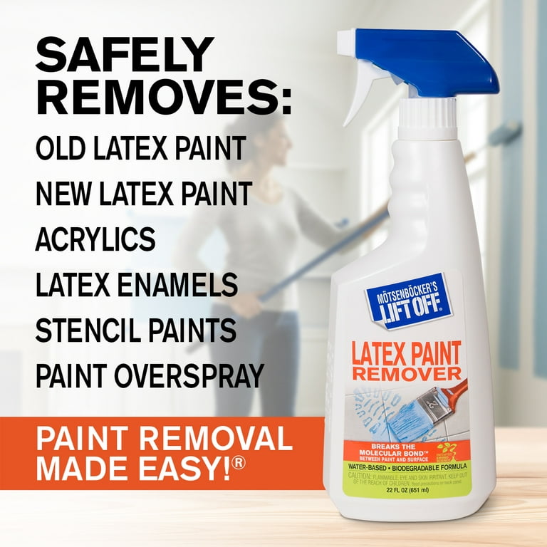 Motsenbocker’s Lift Off 41301-4PK 22-Ounce Latex Paint Remover Spray Is Environmentally Friendly Removes Latex Paint and Enamel and Works on