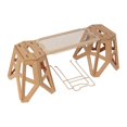 thumbnail image 2 of S SERENABLE Folding Stool and Table Set Compact Camping Table for BBQ Beach Garden Patio Khaki, 2 of 9