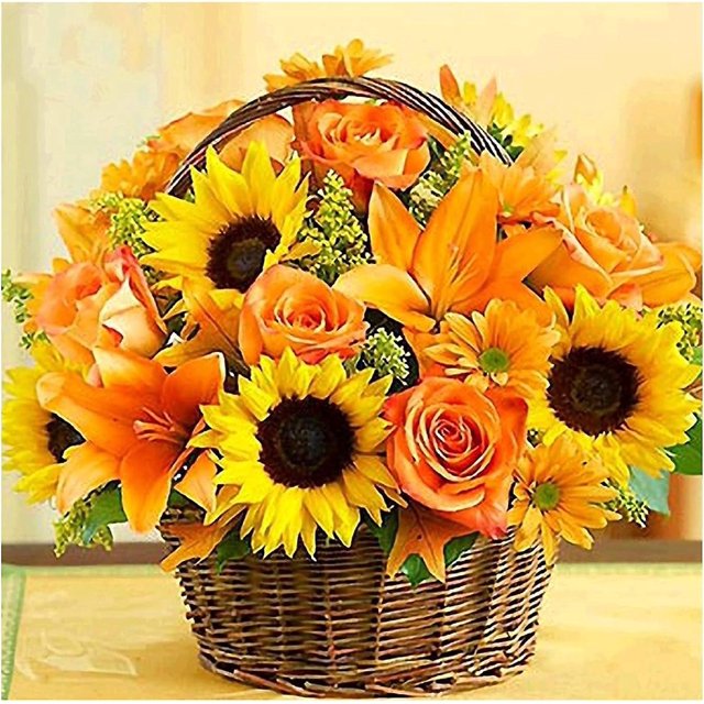 (30x30cm, Fleur Jaune) Kit De Peinture Diamant 5d Fleurs, Ensemble Complet De Peinture Diamant Bricolage, Kit Complet De Peinture Diamant Peinture