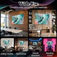 thumbnail image 7 of 8 Pack Art Acoustic Panels Sound Absorbing Chinoiserie Acrylic Glass Bird Flowers Floral Blue Orange Decorative Soundproof Wall Panels Self Adhesive for Nursery Game Room Bedroom 48"x32", 7 of 7