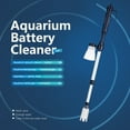 Aquarium Battery Operated Fish Tank Vacuum Gravel Water Filter Clean