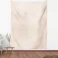 thumbnail image 3 of Ambesonne Modern Fabric by the Yard Upholstery, Geometric Hexagon Stripe, 3 Yards, Peach Cream, 3 of 4