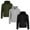 Olive & Heather Grey & Black, variant on 3-Pack Men’s Fleece-Lined Full-Zip Hoodie (S-2XL)