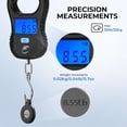 thumbnail image 6 of Calamus Lightweight Fish Scale & Lip Grip Combo, Rechargeable Digital Scale with USB Cable, 55lb Capacity, Lip Gripper with Soft Retractable and Detachable Measuring Tape, Fishing Gifts for Men, 6 of 10