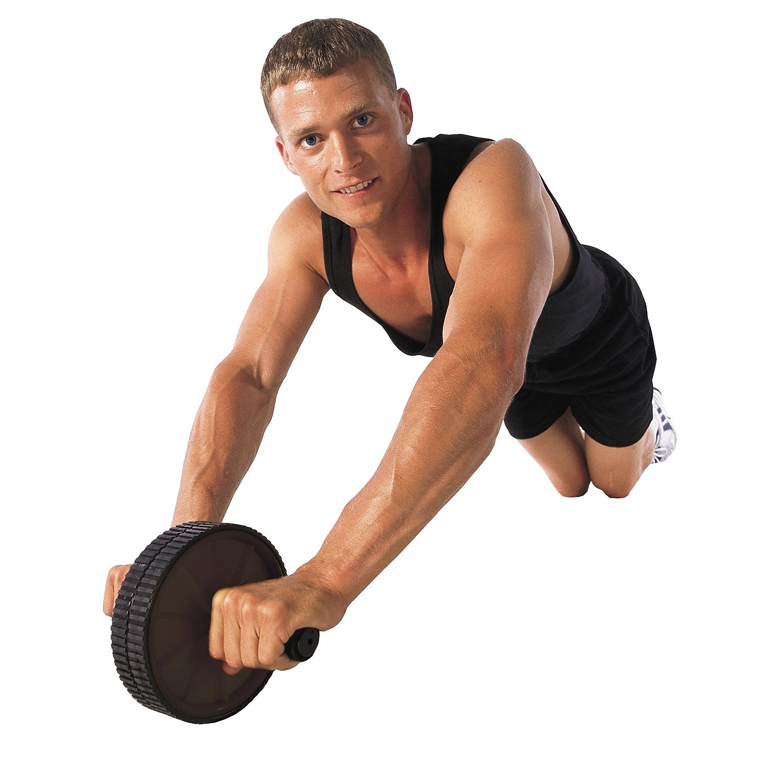 GoFit Dual Exercise Ab Wheel- Roller with Handles - image 3 of 5