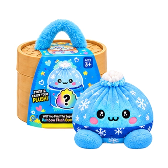 Christmas Big Mystery Dumpling Plush Toys, Cute Plush Stuffed Steamed Bun Squishies, Festive Gift