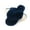 Navy, variant on Fuzzy Indoor Flip-flop Slippers for Women Open Toe with Memory Foam, Soft Faux Fur Nonslip House Slippers(Indigo,L)