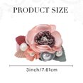 thumbnail image 2 of Juego de pinzas para el cabello con flores, accesorios para lazos para el cabello con flores, 3 piezas, 2 of 5