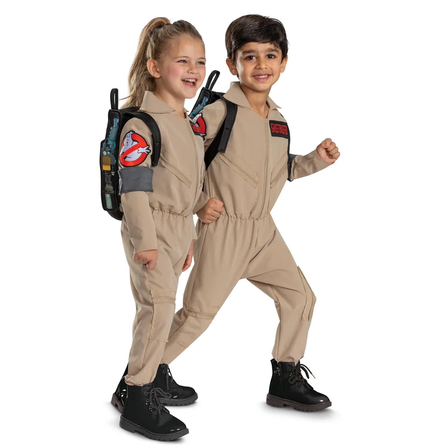 Disguise Kids' Ghostbusters: Frozen Empire Flight Suit Deluxe Costume - Size 4-6 - Beige