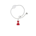 thumbnail image 2 of Delight Jewelry Silvertone Red Dress - Silvertone Leaf Delicate Bracelet, 6.25+1.75", 2 of 4