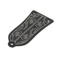 thumbnail image 4 of Truss Rod Cover with Screws Pattern Decoration Metal Cover Plate Replacement Guitar Accessories, 4 of 5