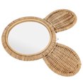 thumbnail image 3 of Wall Decorative Mirror, High Definition Hanging Mirror Wear Resistant Durable Save Space Rattan  For Bedroom ANGGREK Hotel Hanging Mirror, 3 of 8