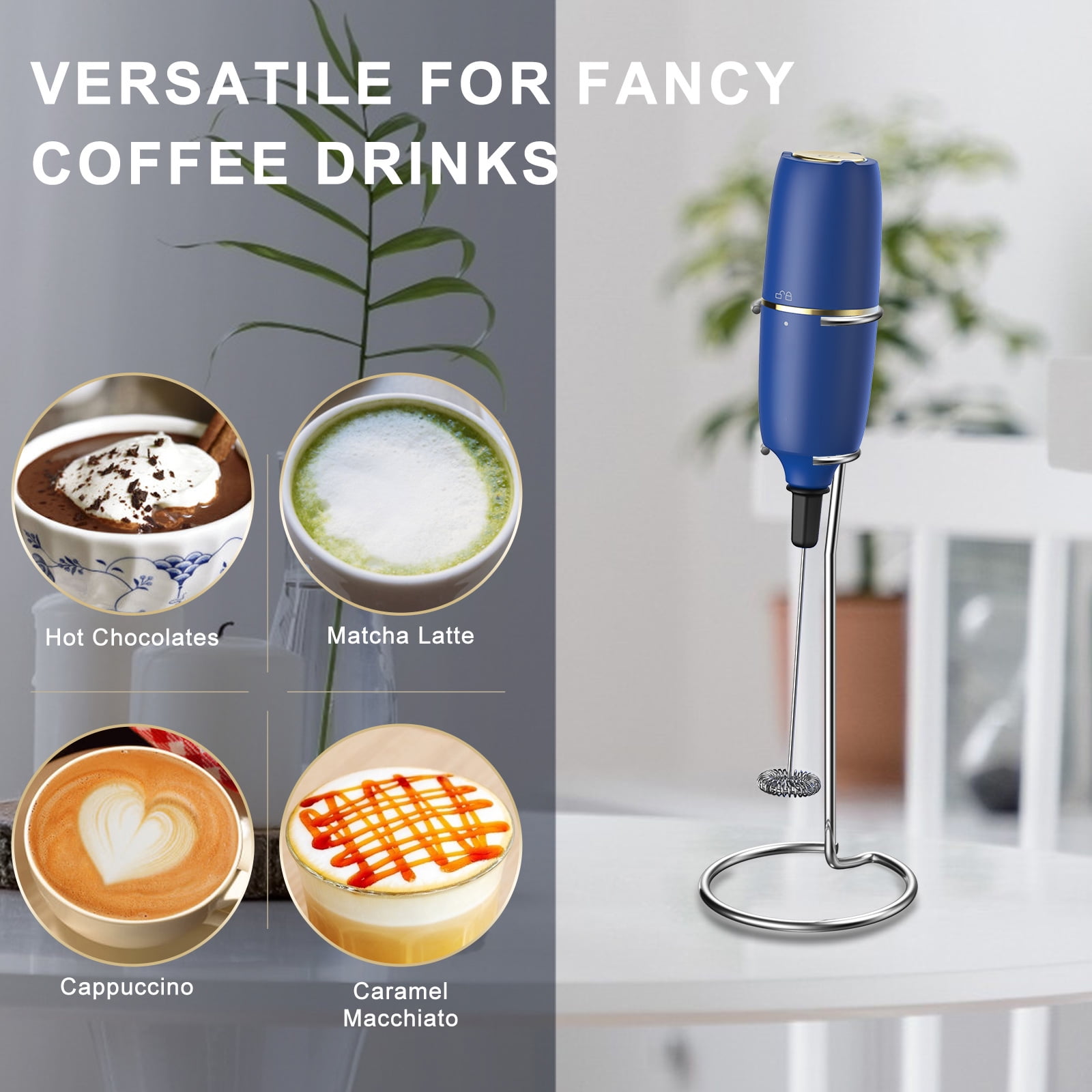 AREYCVK 2023 New drink whisker electric,Coffee foamer handheld Small  frother handheld,Type-C Rechargeable Electric Milk for Cappuccino  Bulletproof