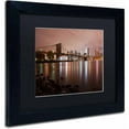 thumbnail image 2 of Trademark Fine Art "Jane's Carousel, Brooklyn Bridge - COLOR" Canvas Art by David Ayash, Black Matte, Black Frame, 2 of 4