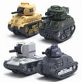 thumbnail image 4 of Education Mini Alloy Tank Toy Set - 4 Styles of Pull Back Tanks with Smooth Rolling Wheels for Kids, 4 of 4