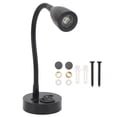 thumbnail image 2 of Luz De Noche LED Para RV, Giratoria De 360 ​​​​grados, Cuello De Cisne Flexible, Lámpara De Lectura Ajustable, Cálido Para Autocaravanas, Camiones, Barcos, aleación De, 2 of 7