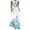 Light Blue, variant on Women's Casual Sleeveless V Neck Maxi Dress Flowy Beach Floral Butterfly Print Summer Dresses Plus Size Tank Long Dress with Pockets