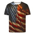 thumbnail image 5 of Mens Casual Pantalones Cortos Impresos Cuello Redondo Suéter Deportes Tee, Fitness Y Casual Hombres Camisetas, 5 of 5