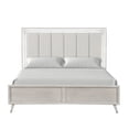 thumbnail image 5 of Roundhill Furniture Seluna LED Lighting Panel Bed, Upholstered Headboard, Gray Oak Finish, King, 5 of 11
