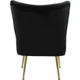 thumbnail image 5 of Meridian Furniture Tess Black Velvet Accent Chair with Gold Legs, 5 of 5