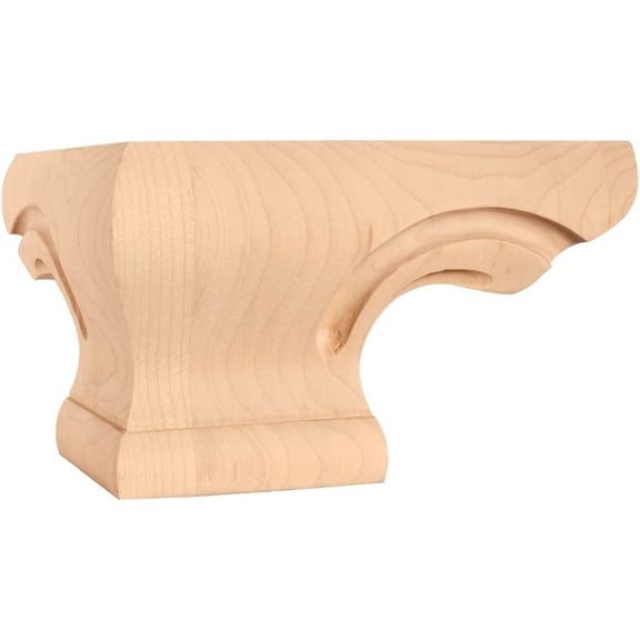 Corner Pedestal Foot (Rubberwood)