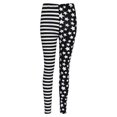 thumbnail image 1 of Mujeres rayas + estrellas mallas leggings cintura elástica pantalones lápiz Jeggings, adulto, hombre Feliz Sencillez, 1 of 1