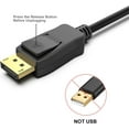 thumbnail image 3 of DisplayPort to HDMI 6 Feet Gold-Plated Cable, Avacon Display Port to HDMI Adapter Male to Male Black(4K*2K ) ,3Pack, 3 of 5