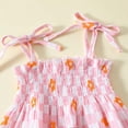 thumbnail image 7 of HCNTES Toddler Baby Girl Smocked Outfit Ruffle Halter Shirt Pants Set Toddler Bell Bottom Outfit Summer Clothes holy cow im cute baby outfit(2-3 Years,Pink), 7 of 7