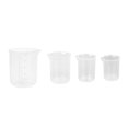 thumbnail image 1 of Bewildely 4 unids/set taza medidora transparente cocina hornear taza medidora escala medición Cocina y Comedor, 1 of 6