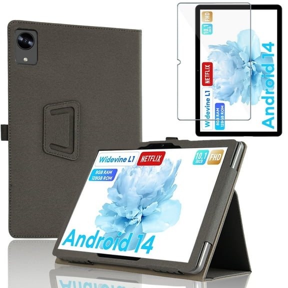 [NSFN] for Headwolf WPad5 Case,10.1 Inch Tablet Case,Protective Case with Handheld Band,Easy to Hold,Stand Function,Multiple Angles,Strong Magnet,Portable, Shock Resistant, Glass Film 2 Pieces