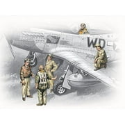 icm models usaaf filots and ground personnel 1941-1945 building kit