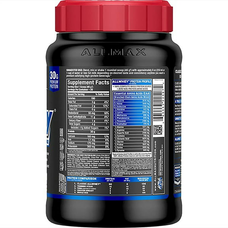 ALLMAX Nutrition ALLWHEY Classic, 100% Whey Protein Powder