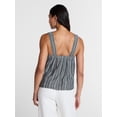 thumbnail image 4 of Time and Tru Women's Square Neck Linen Tank, Sizes XS-XXXL, 4 of 6