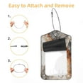 thumbnail image 2 of Luggage Tag, Travel Tags, Handbag Tag - Square PU Leather 2 Pack with Privacy Cover and Stainless Steel Ring - Suitable for Travel, Backpack, Handbag [Amazon Approved] Marble Texture, 2 of 7