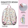 thumbnail image 5 of Retro Tropical Flower Backpack - Spine-Friendly Ergonomic Design for Teens, 5 of 5