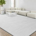 thumbnail image 4 of Arogan Soft Low Pile Rug Modern Area Rugs for Bedroom Living Room,Suitable for Boys Girls Teenagers and Adults with Super Soft Touch , White , 6' x 9', 4 of 9