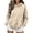 Beige, variant on Women's Sweatshirts Fashion Leopard Print Pullover Casual Loose Fit Hooded for Streetwear Orange S