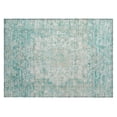 thumbnail image 2 of Addison Rugs Chantille Indoor/Outdoor Traditional Global Teal Machine Washable Rectangle Rug, 1'8" x 2'6", 2 of 7