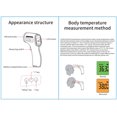 thumbnail image 4 of Naiovety Termómetro infrarrojo de plástico Tipo seguro Pantalla digital para la frente Termómetros alimentados por Medidor de temperatura para Termómetros Gris Naiovety HA000097-01B, 4 of 6
